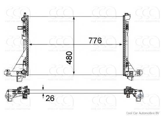 Radiateuren PW - Vrachtwagens Radiateur Nissan NV400 09>
