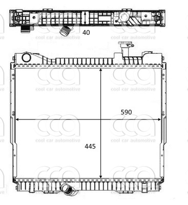 Radiateuren PW - Vrachtwagens Radiateur Nissan Cabstar 10>