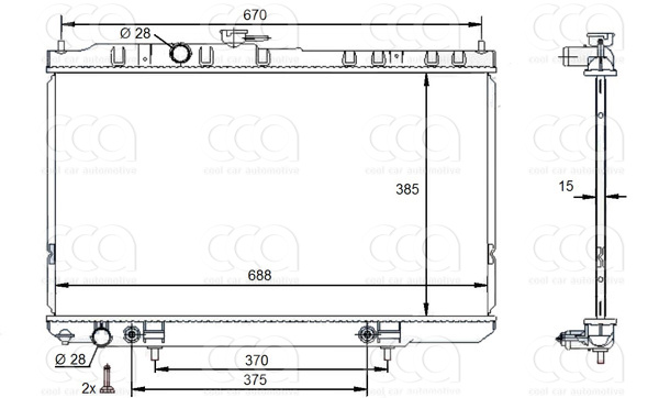 Radiateuren PW - Vrachtwagens Radiateur Nissan Almera 08>