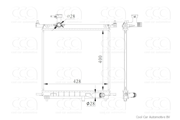 Radiateuren PW - Vrachtwagens Radiateur Nissan Micra 02>