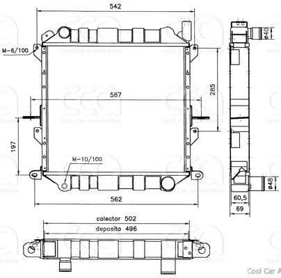 Radiateuren PW - Vrachtwagens Radiateur Nissan Atleon 04>