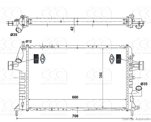Radiateuren PW - Vrachtwagens Radiateur Opel Astra 07>