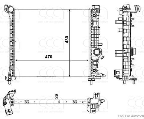 Radiateuren PW - Vrachtwagens Radiateur Opel Meriva 10>