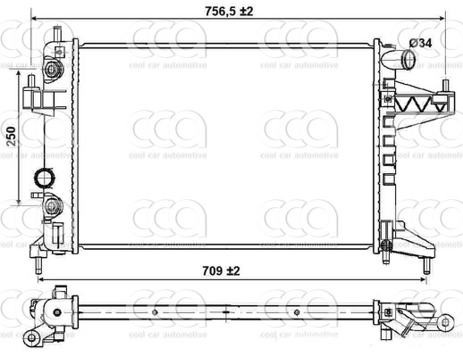 Radiateuren PW - Vrachtwagens Radiateur Opel Corsa 11>