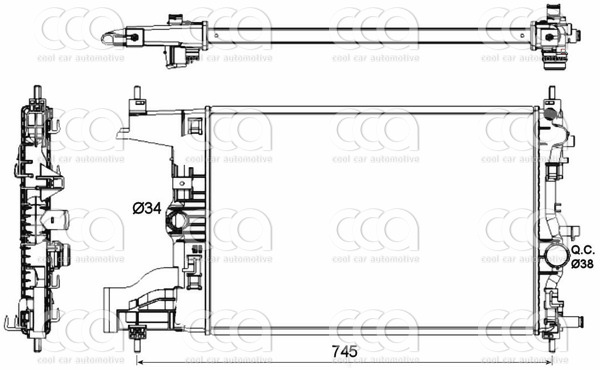Radiateuren PW - Vrachtwagens Radiateur Opel Astra 12>