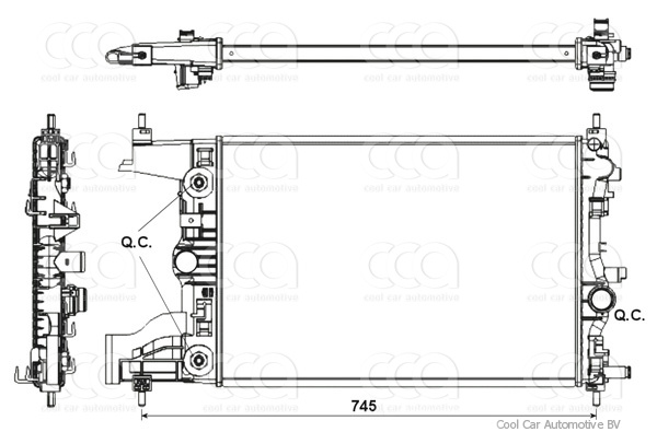Radiateuren PW - Vrachtwagens Radiateur Opel Astra 05>
