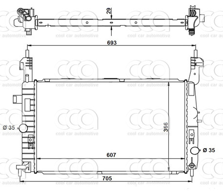 Radiateuren PW - Vrachtwagens Radiateur Opel Meriva 08>