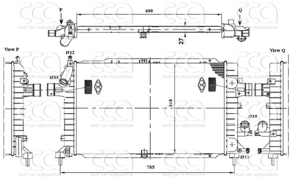 Radiateuren PW - Vrachtwagens Radiateur Opel Astra 03>