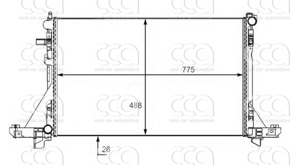Radiateuren PW - Vrachtwagens Radiateur Opel Movano 01>