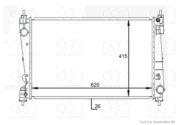 Radiateuren PW - Vrachtwagens Radiateur Opel Corsa 07>