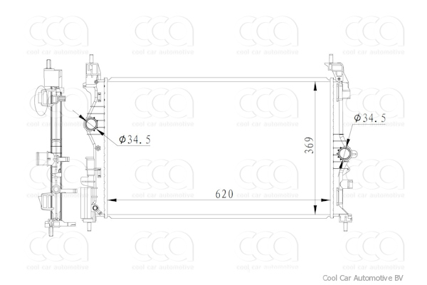 Radiateuren PW - Vrachtwagens Radiateur Opel Adam 01>