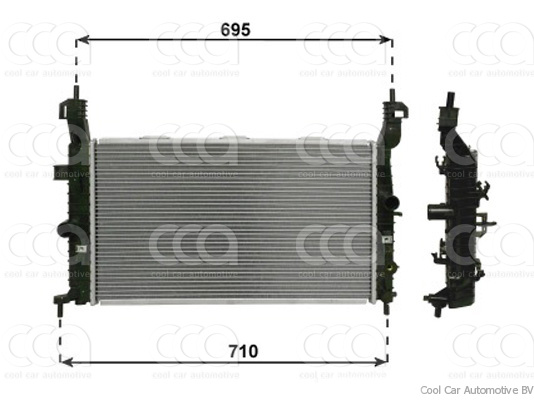 Radiateuren PW - Vrachtwagens Radiateur Opel Meriva 1.6