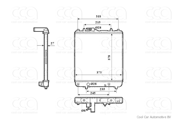 Radiateuren PW - Vrachtwagens Radiateur Opel Agila 1.0-1.2 Twinp. 03-