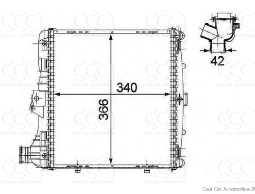Radiateuren PW - Vrachtwagens Radiateur Porsche 911 07>