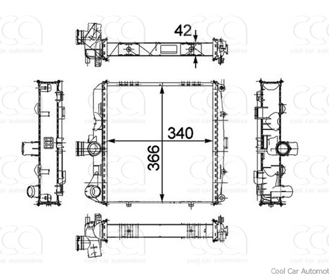 Radiateuren PW - Vrachtwagens Radiateur Porsche 911 08>
