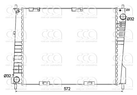 Radiateuren PW - Vrachtwagens Radiateur Renault Clio 06>