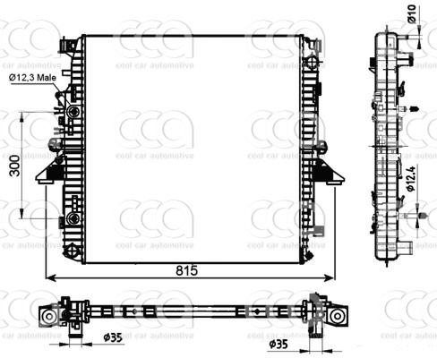 Radiateuren PW - Vrachtwagens Radiateur Land Rover Discovery 03>