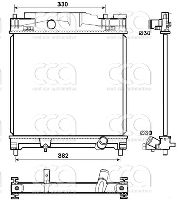 Radiateuren PW - Vrachtwagens Radiateur Aston Martin Cygnet 11>