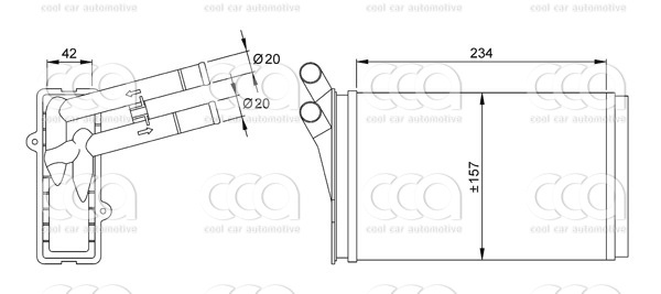 Kachelradiateuren Kachelradiateur Audi 80/90/Coupe/cabrio