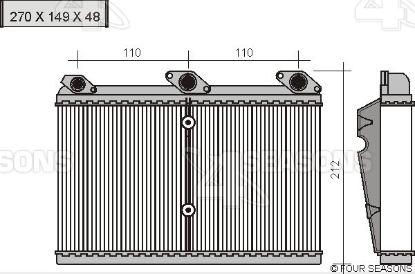 Kachelradiateuren Kachelradiateur BMW E31/E32/E34