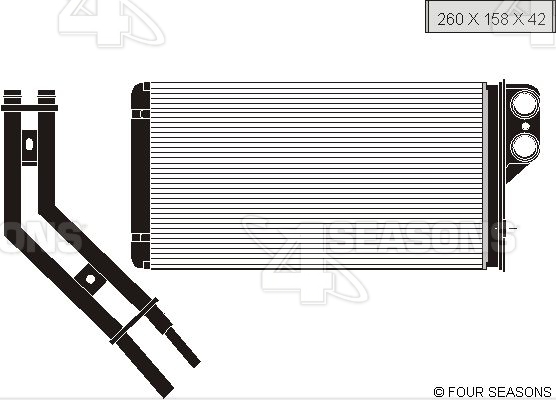 Kachelradiateuren Kachelradiateur Renault Megane Scenic