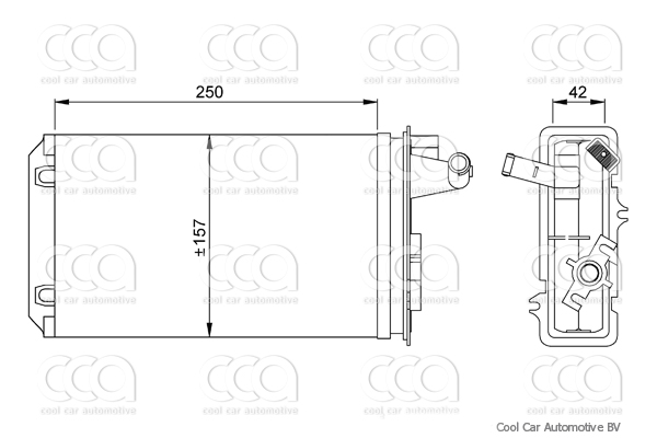 Kachelradiateuren Kachelradiateur Alfa Romeo 145/155