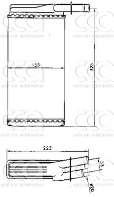 Kachelradiateuren Kachelradiateur Lancia Kappa/Alfa 166
