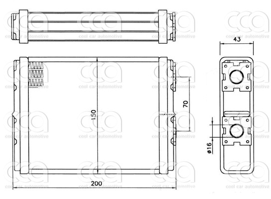 Kachelradiateuren Kachelradiateur Opel Frontera