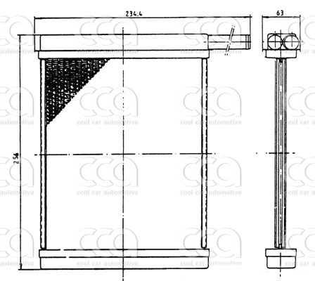 Kachelradiateuren Kachelradiateur Renault Express